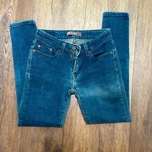 Levi 535 legging jeans in stonewashed black